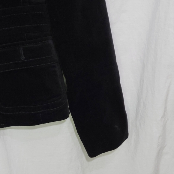 Talbots Women's Modern Velveteen Blazer Black Size 4 NWOT office dressy capsule - Picture 3 of 12